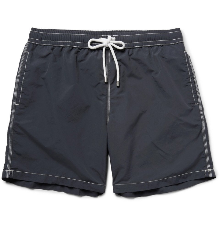 Photo: Hartford - Slim-Fit Mid-Length Swim Shorts - Men - Dark gray
