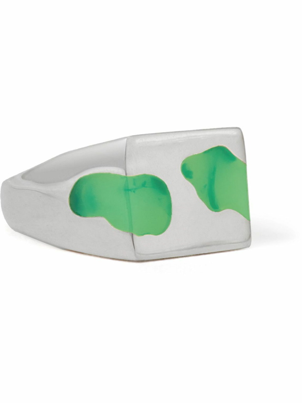 Photo: Ellie Mercer - Sterling Silver and Resin Ring - Green