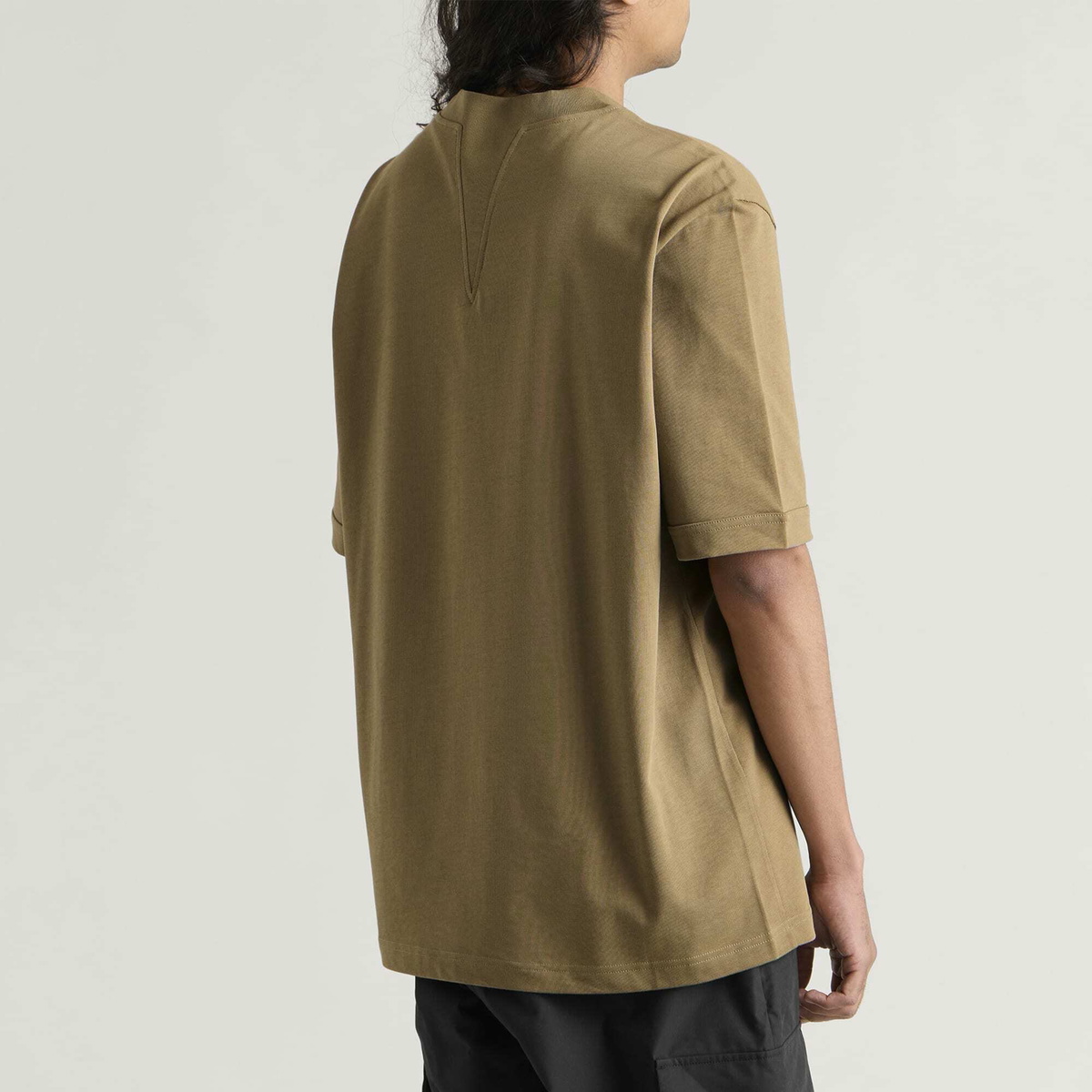 Moncler Men's Heavy Cotton T-Shirt in Beige