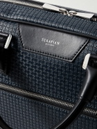 Serapian - Leather-Trimmed Logo-Embossed Stepan Coated-Canvas Briefcase