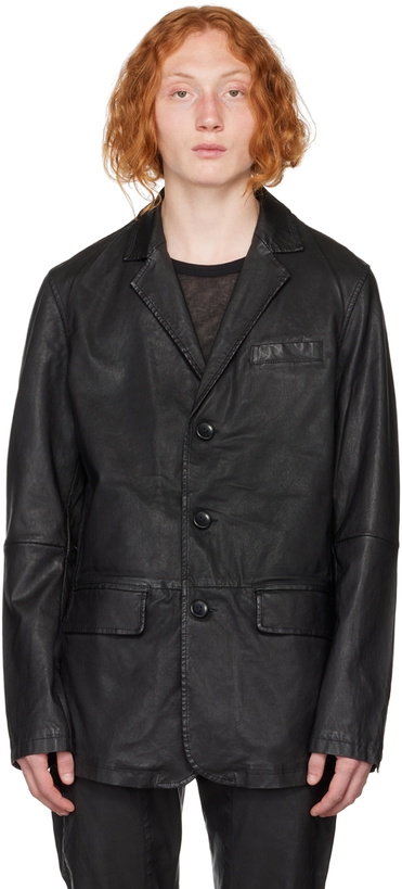 Photo: FREI-MUT Black Lambskin Jacket