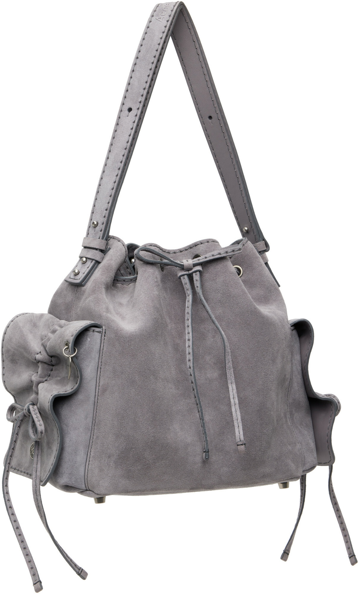 Acne Studios Gray Multipocket Bucket Bag
