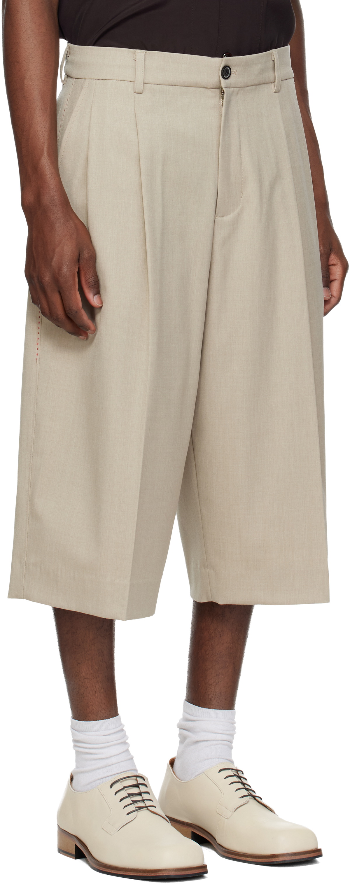 MMIC Beige Morrison Bermuda Shorts