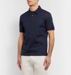 Brioni - Slim-Fit Cotton-Piqué Polo Shirt - Blue