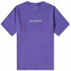 Air Jordan Men's Wordmark Fleece T-Shirt in Dark Concord/Sail