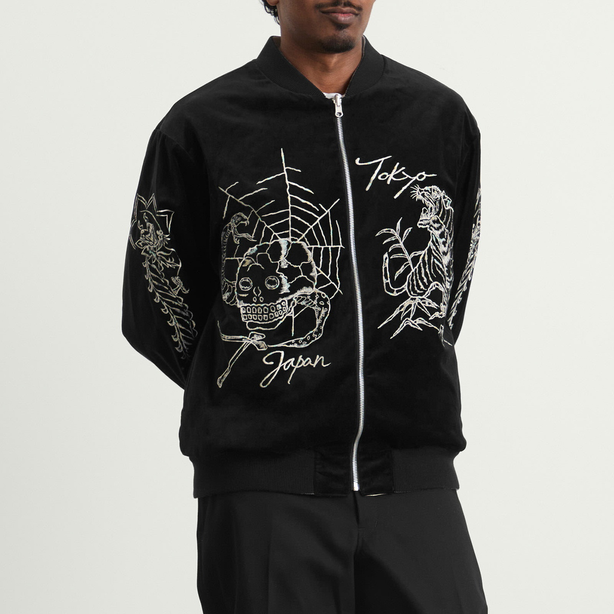 ジャケット・アウター NEIGHBORHOOD SOUVENIR JKT Neighborhood Men's Souvenir Jacket in Black Neighborhood