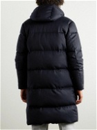 Thom Sweeney - Quilted Cashmere Down Hooded Parka - Blue