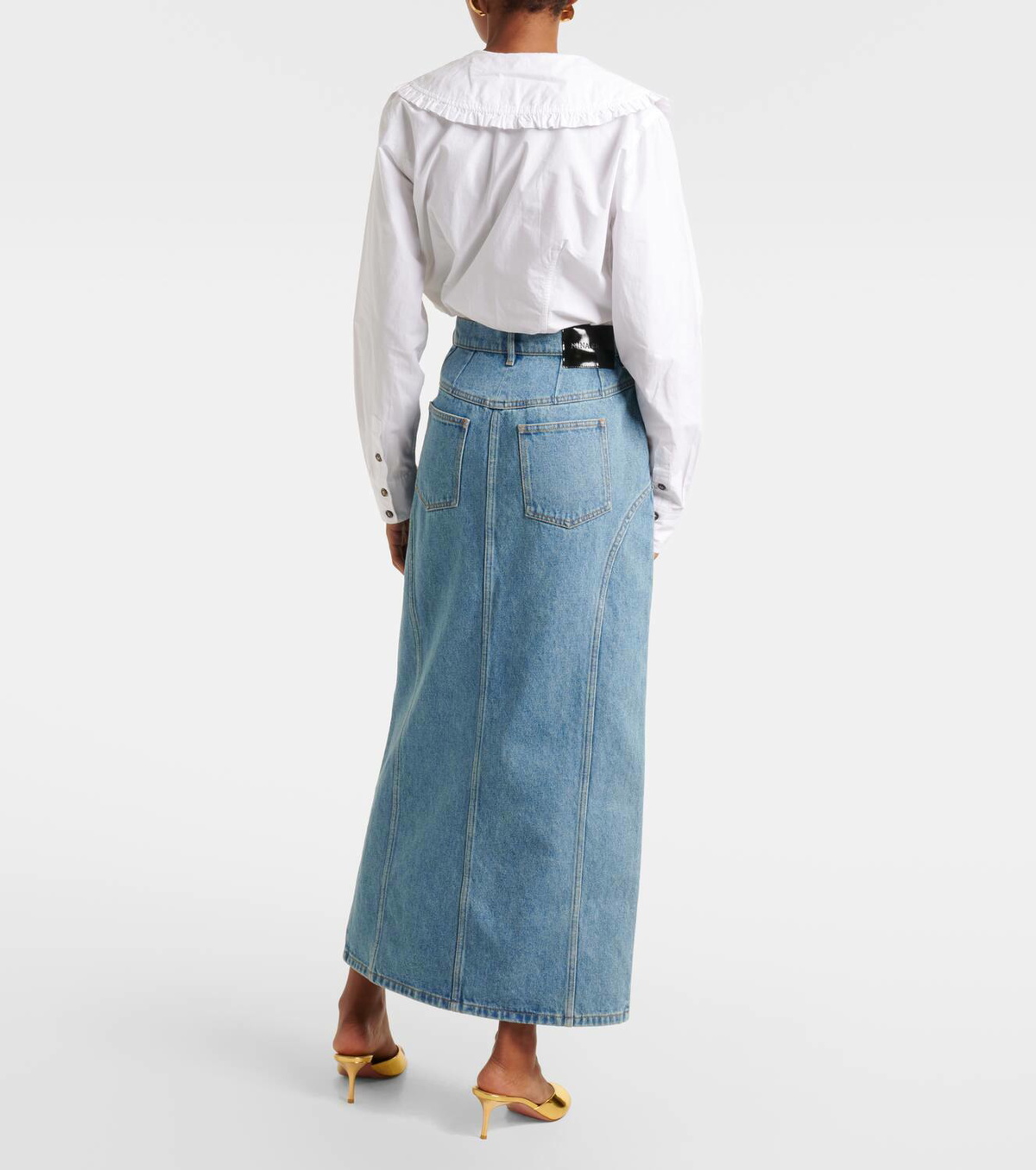 Nina Ricci Denim midi skirt Nina Ricci