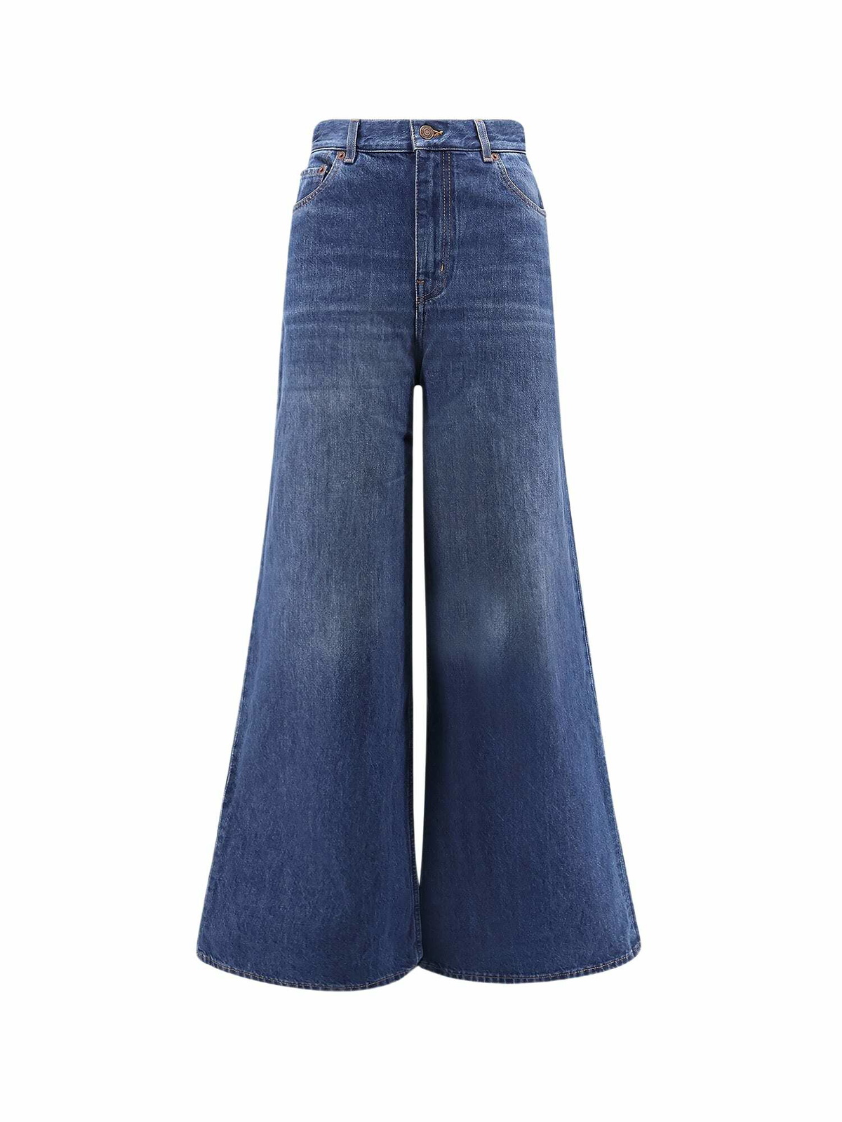 デニム・ジーパン Chloe' Frayed Bottom Jeans CHLOÉ Frayed high-rise flared jeans | NET-A-PORTER