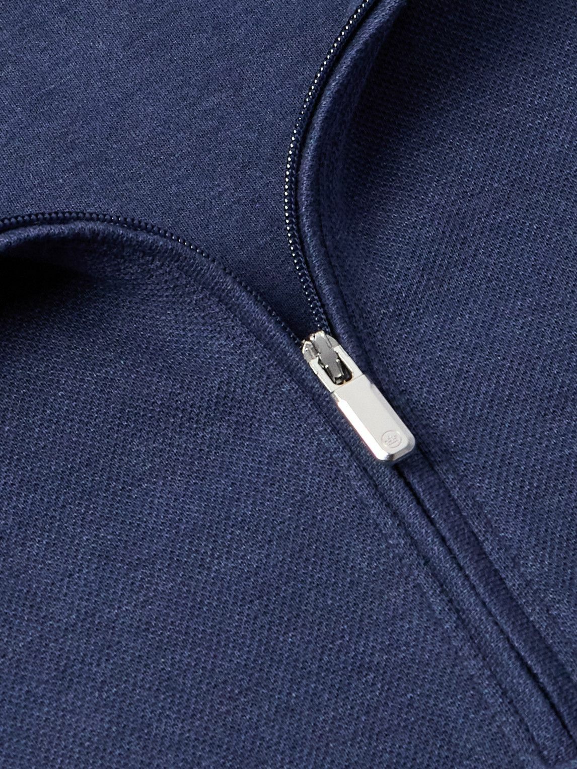 Peter Millar - Crown Cotton-Blend Jersey Half-Zip Sweatshirt - Blue