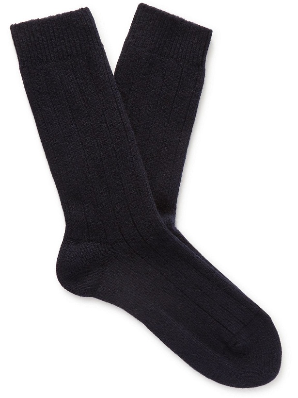 Photo: NN07 - Sock One Ribbed Wool-Blend Socks