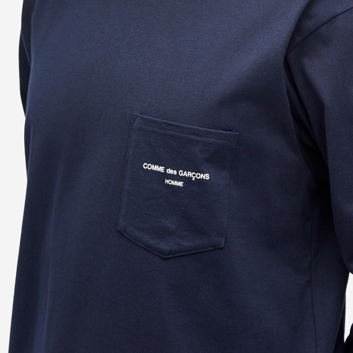 Comme des Garçons Homme Men's Pocket Logo Long Sleeve T