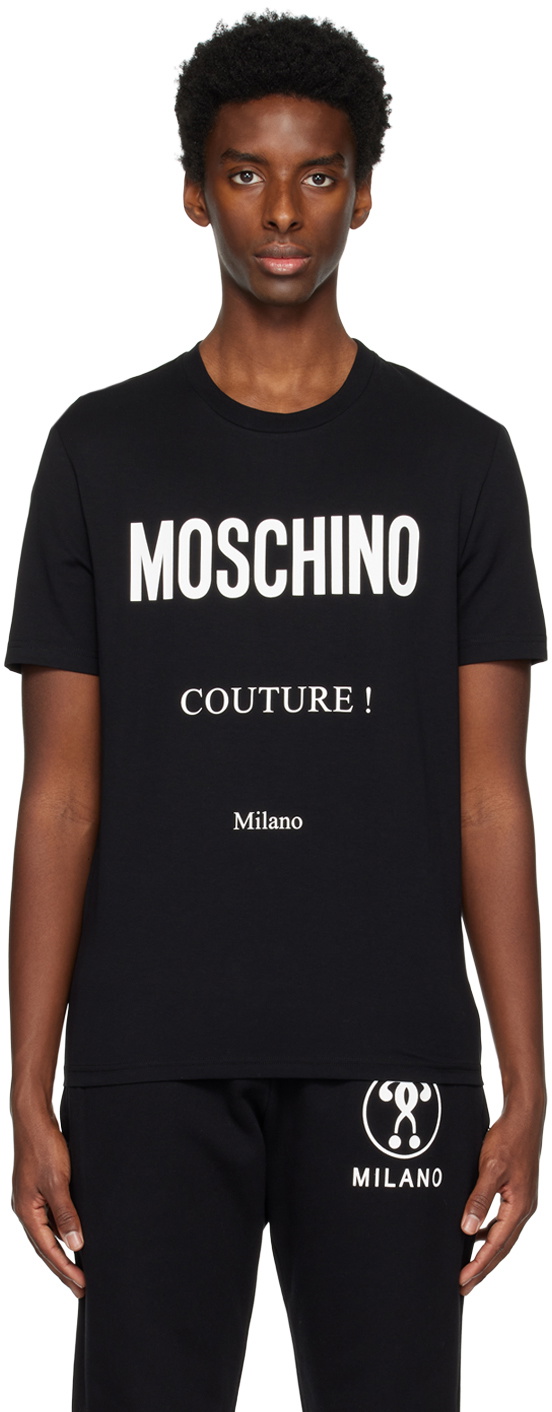 Moschino Black Printed T-Shirt Moschino