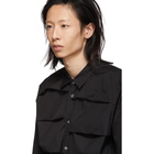 Comme des Garcons Homme Plus Black Cotton Layered Shirt