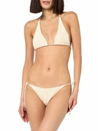 MC2 Saint Barth Woman White Crinkle Triangle Top Guiana