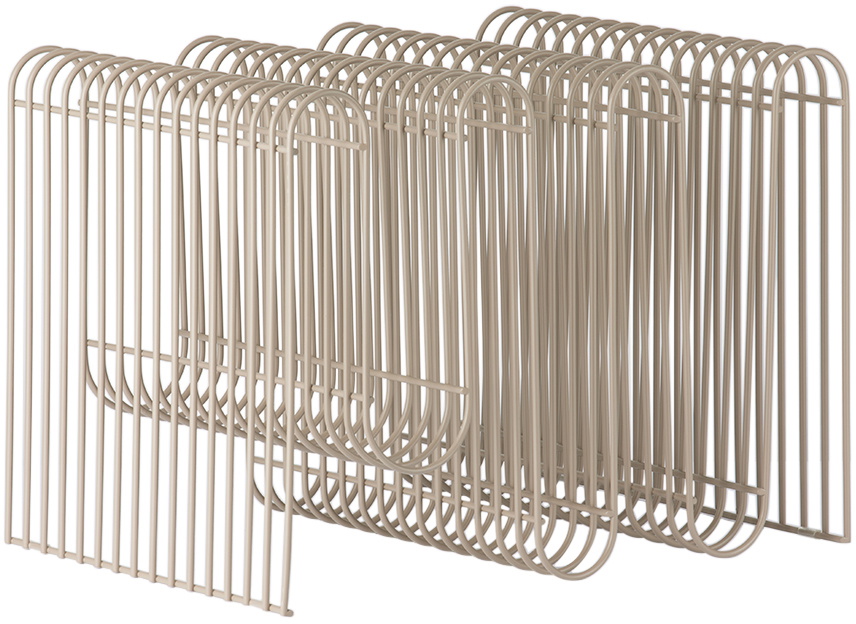 AYTM Taupe Curva Magazine Holder AYTM