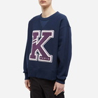 Kenzo Paris Men's College Exagerated Sweat in Midnight Blue