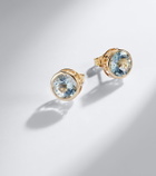 Sydney Evan Icon 14kt gold earrings with aquamarines