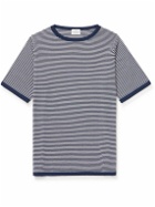 Kingsman - Striped Wool T-Shirt - Blue