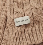 Oliver Spencer - Arbury Cable-Knit Wool-Blend Scarf - Men - Beige
