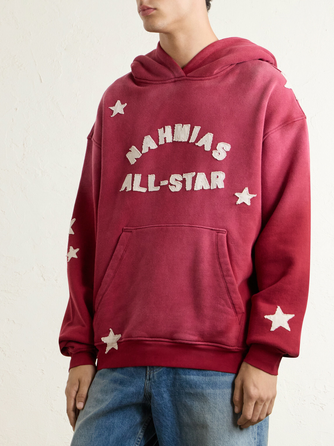 NAHMIAS - All Star Printed Cotton-Jersey Hoodie - Red