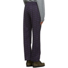 Needles Black and Purple Student Track Pants