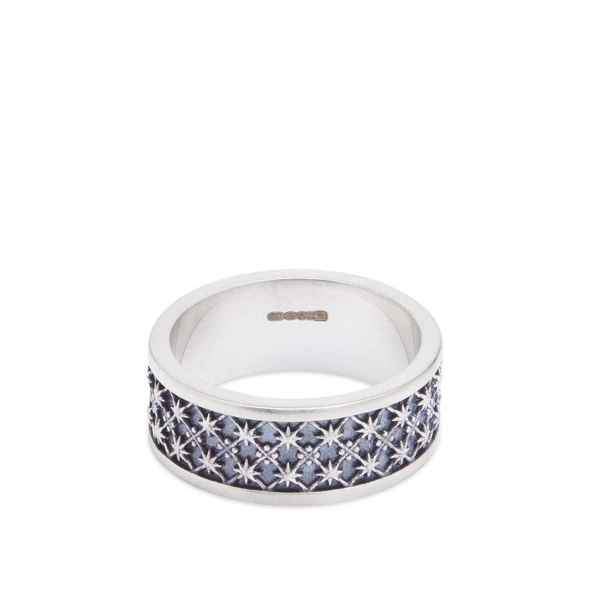 Serge DeNimes Men's Jacquard Ring in Sterling Silver Serge