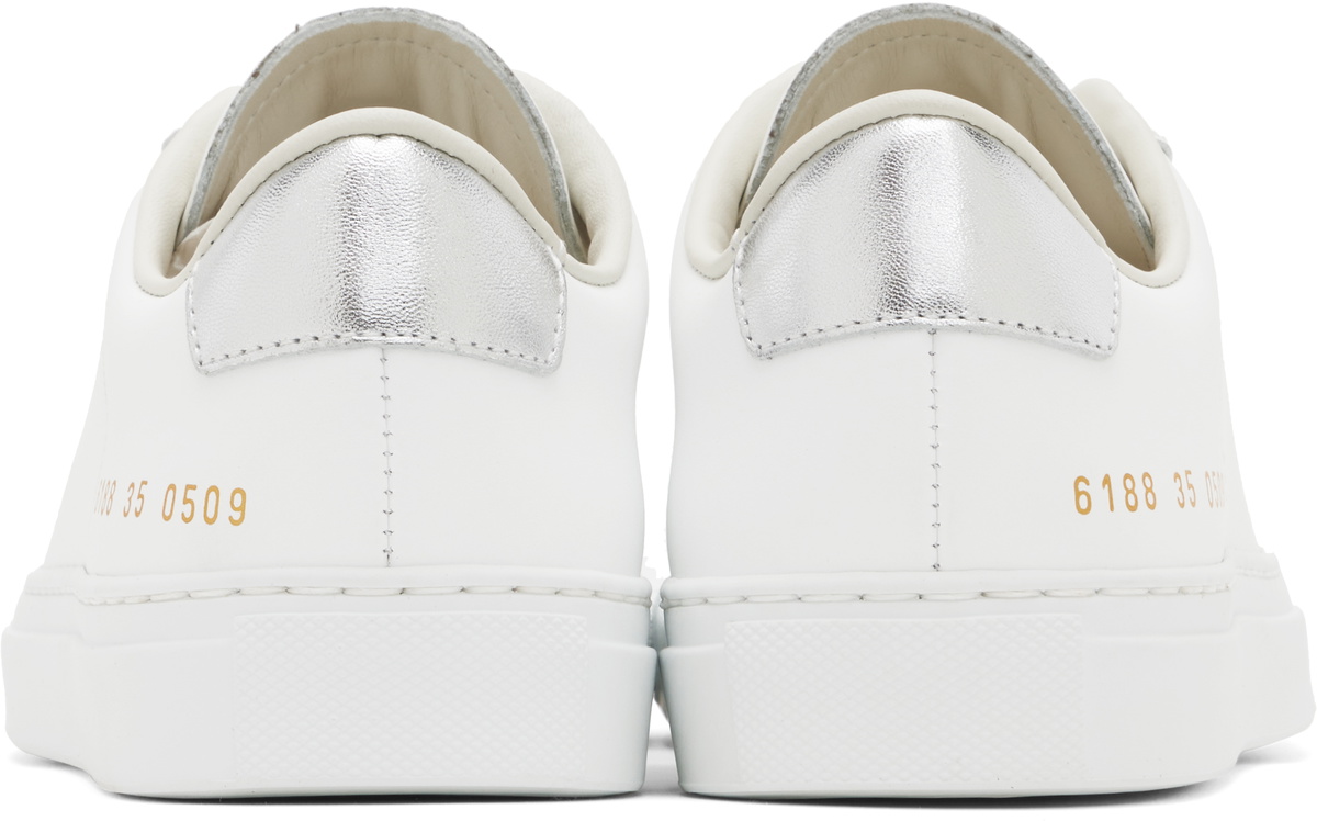 Common Projects White Retro Classic Sneakers