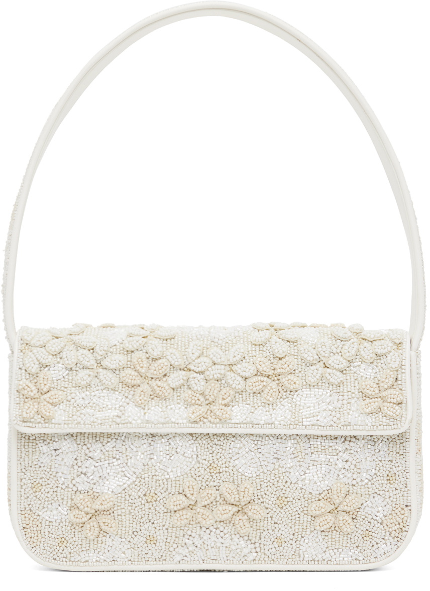 Photo: Staud White & Off-White Tommy Beaded Bag