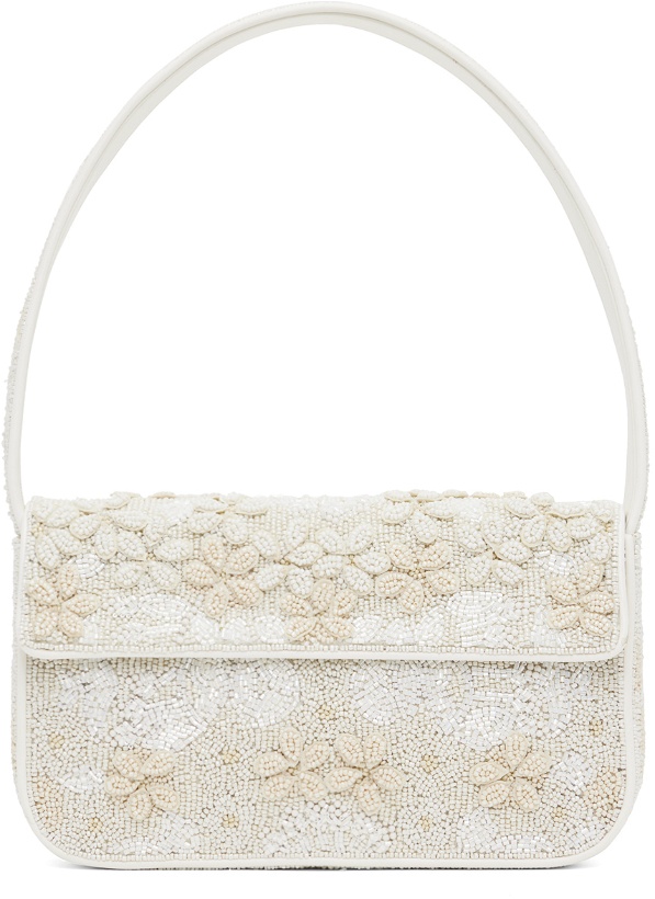 Photo: Staud White & Off-White Tommy Beaded Bag