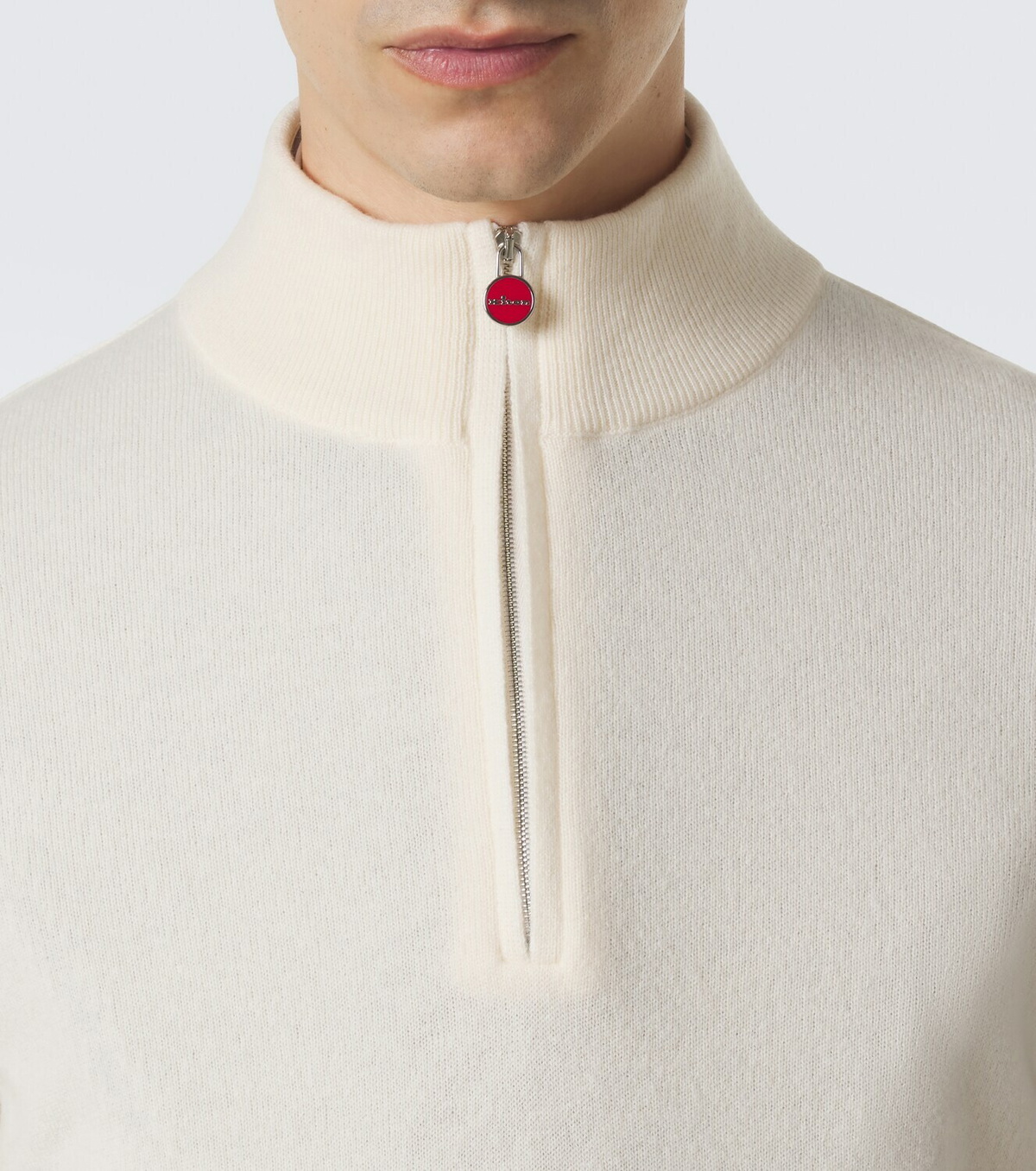Kiton Cashmere half-zip sweater