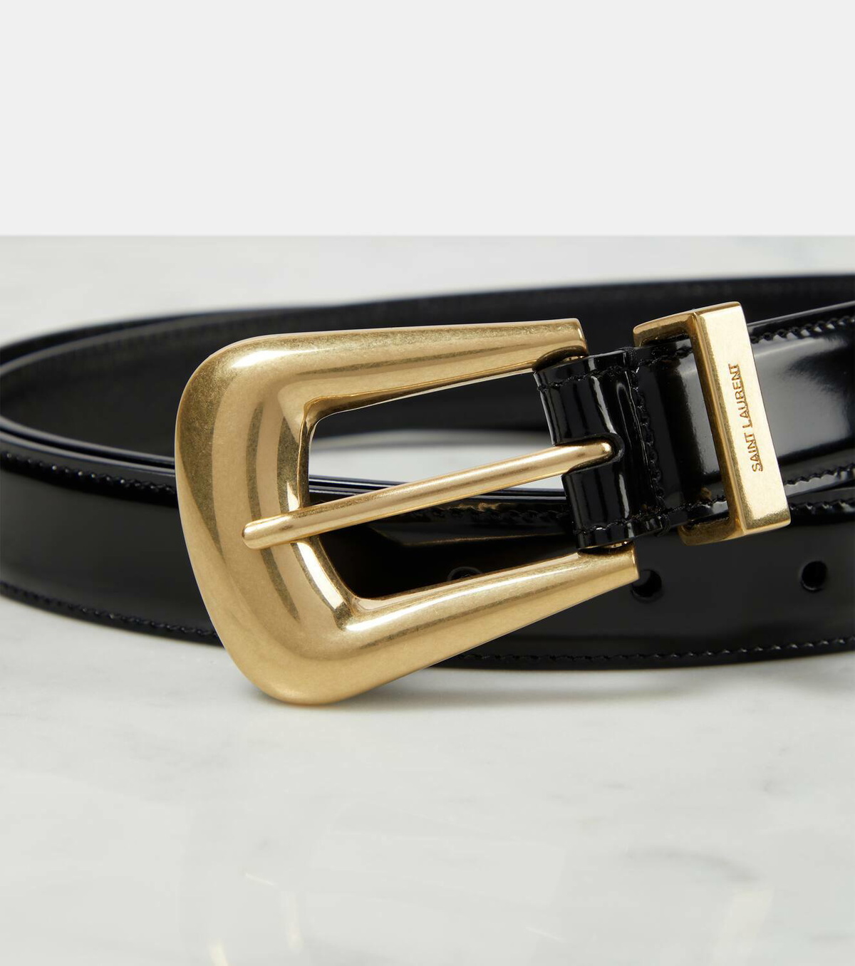 ベルト Saint Laurent Reversible Leather Belt Reversible leather belt in brown - Saint Laurent | Mytheresa