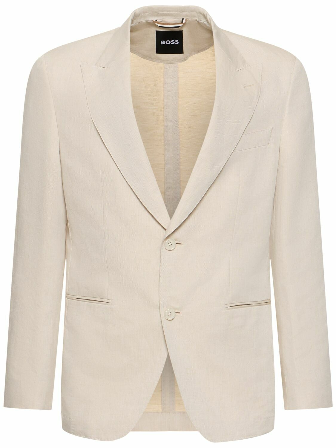 Photo: BOSS Huge Linen & Cotton Single Breast Jacket