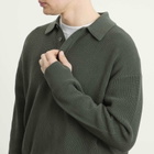 Ronning Men's Long Sleeve Knit Polo in Sage