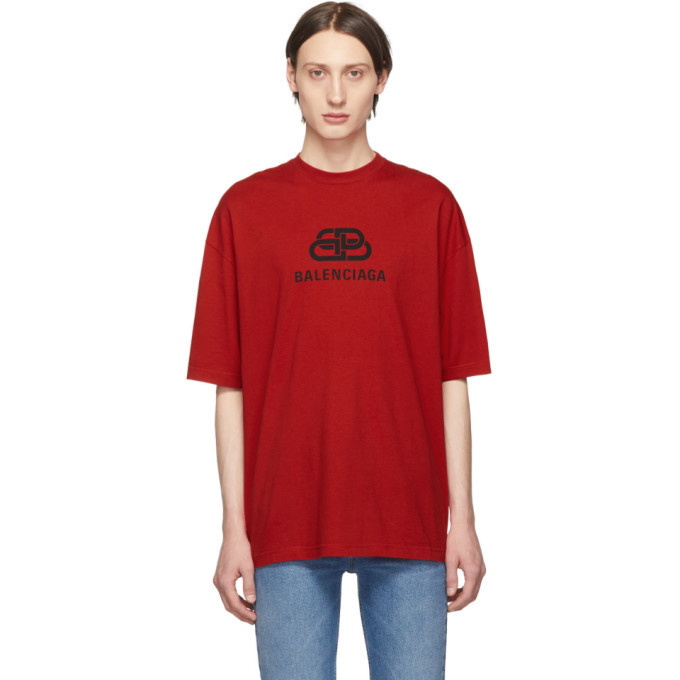 Photo: Balenciaga Red BB T-Shirt