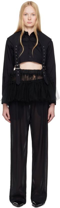 Photo: Noir Kei Ninomiya Black Paneled Minidress