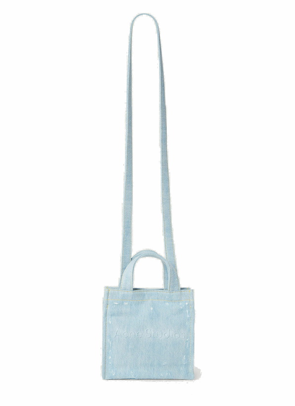 Photo: Acne Studios - Logo Shopper Mini Tote Bag in Blue
