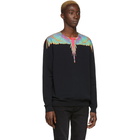 Marcelo Burlon County of Milan Black Fluo Wings Sweatshirt