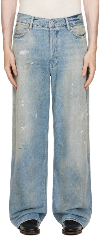 Photo: Acne Studios Blue Loose Fit 1981 Jeans