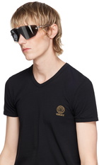 Versace Transparent Medusa Horizon Sunglasses