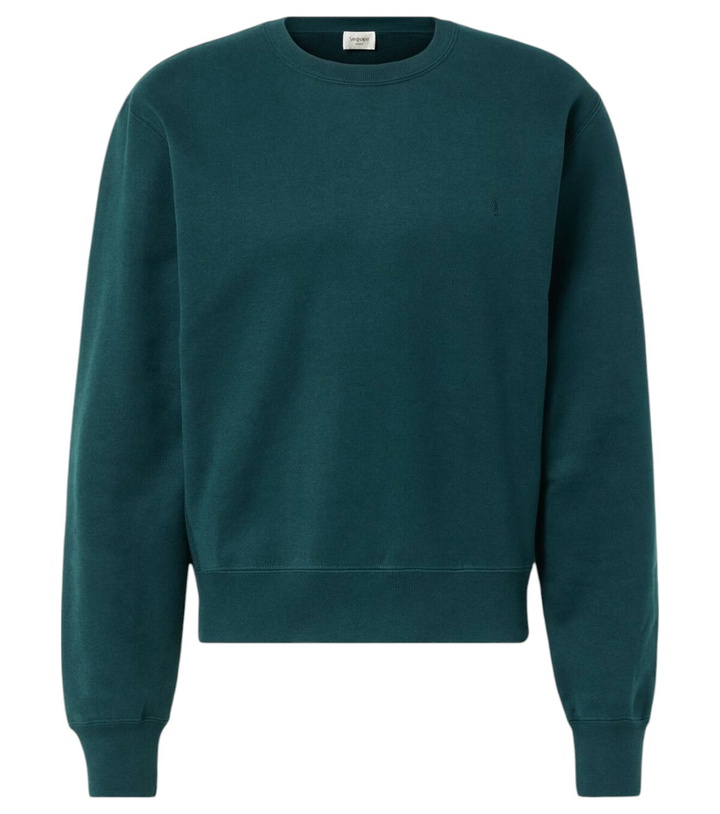 Photo: Saint Laurent Cassandre cotton fleece sweatshirt