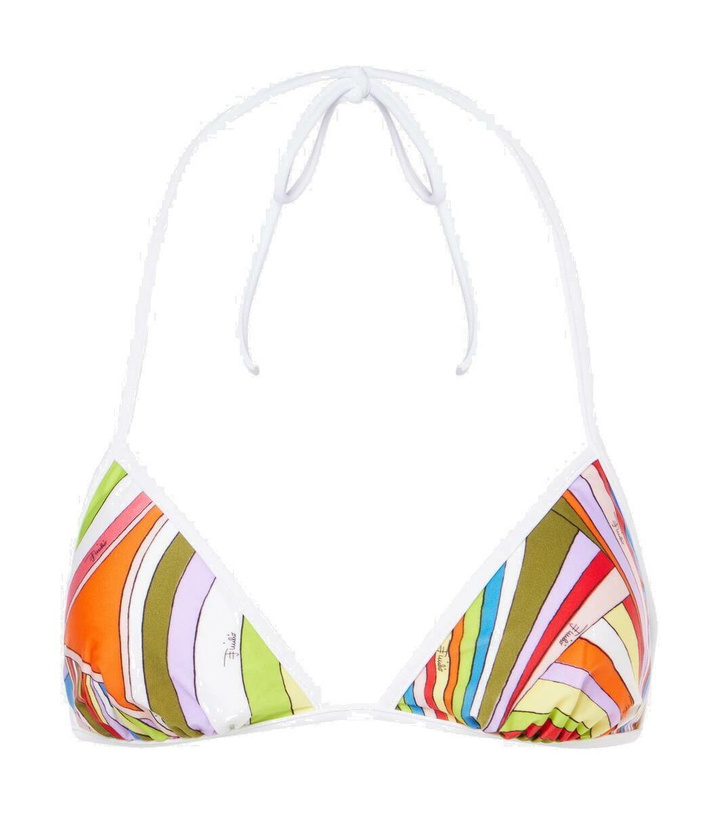 Photo: Pucci Printed triangle bikini top