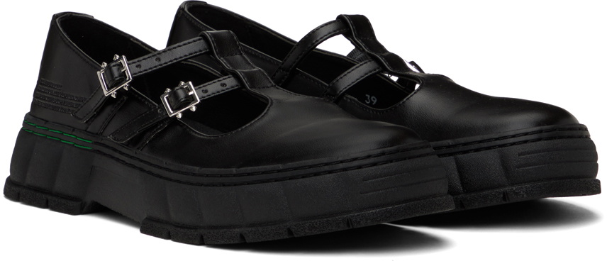 Virón Black 2001 Apple Mary Jane Loafers