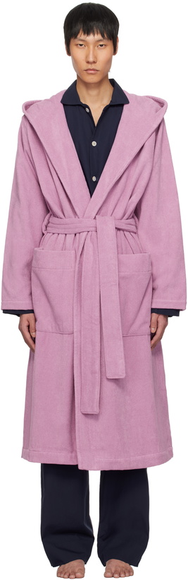 Photo: Tekla Pink Terry Classic Bathrobe