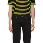 Alexander McQueen Black Distressed Jeans