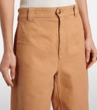 Chloé Cropped barrel-leg pants