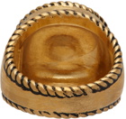 Dsquared2 Gold Vintage Leaf Ring