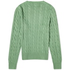 Polo Ralph Lauren Men's Cotton Cable Crew Knit in Field Green Heather