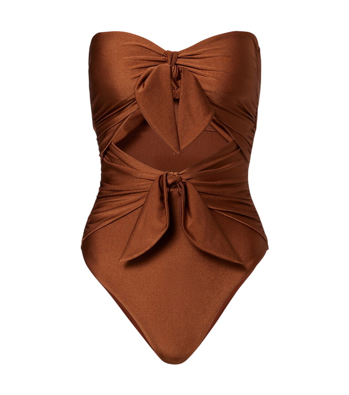 Photo: Zimmermann Bow-detail cutout swimsuit