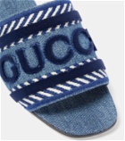 Gucci Jane denim slides